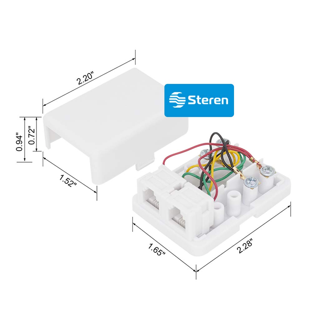 Phone Jack Wall Plate - Jack Box - Wall Jack - Surface Plate - Phone Box - Jack Plate Switch - Telephone Jack Wall Plate - Telep