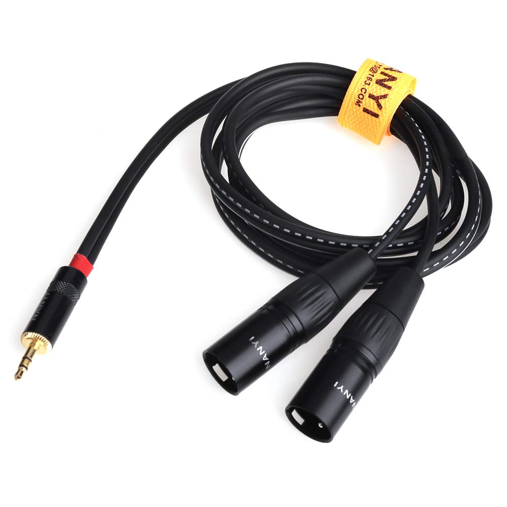 Nanyi Xlr 3.5Mm Male Splitter Cables, Trs Stereo Male To Two Xlr Male Interconnect Audio Microphone Cable, Y Splitter Adapter Ca