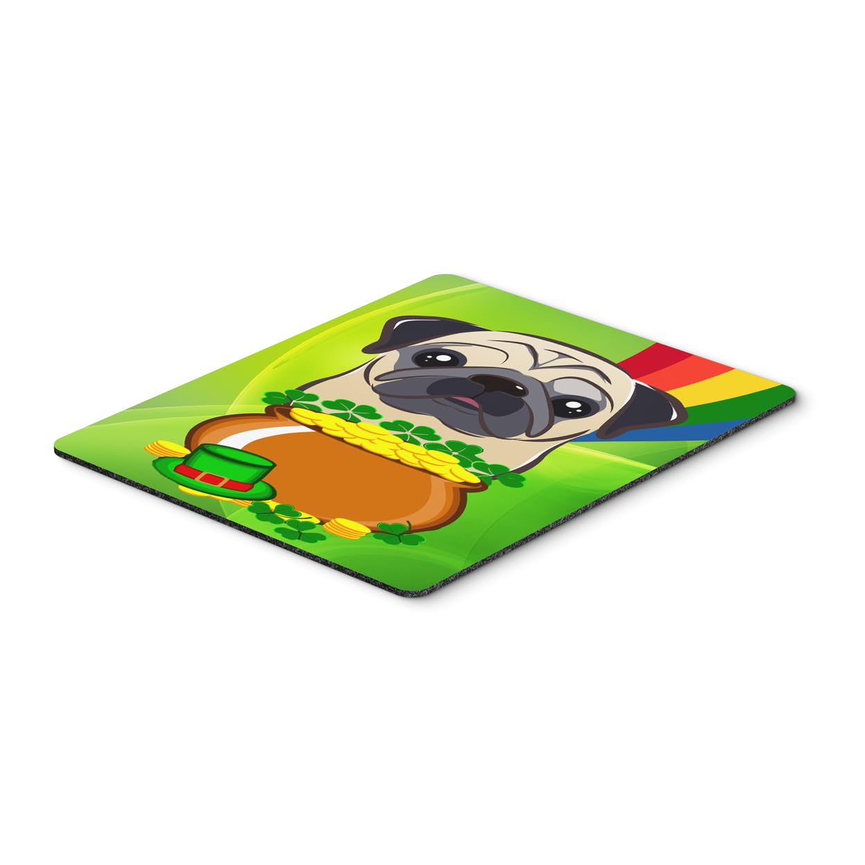 Carolines Treasures BB2006MP Fawn Pug St. Patricks Day Mouse Pad, Hot Pad or Trivet for Home Office Gaming Working Computers L