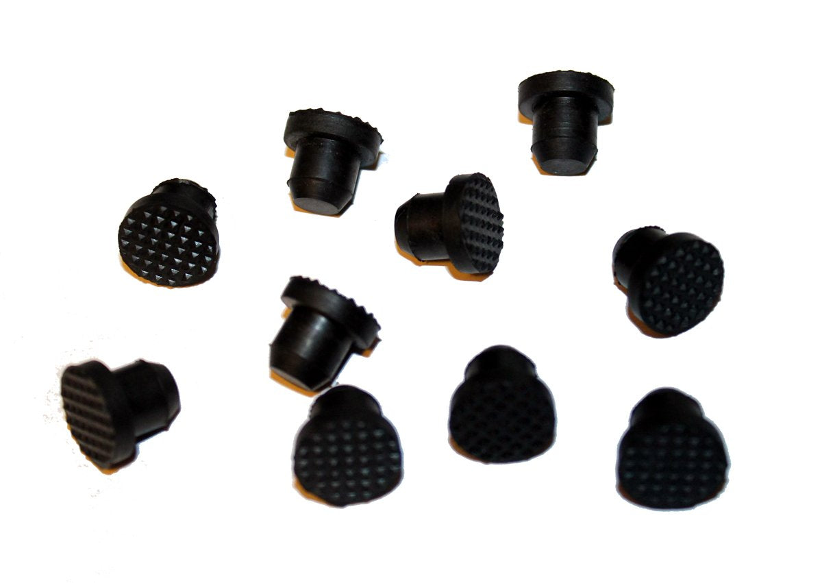 Black Rubber Buttons Piano Cabinet Bumpers 1/2'' Diameter Steinway