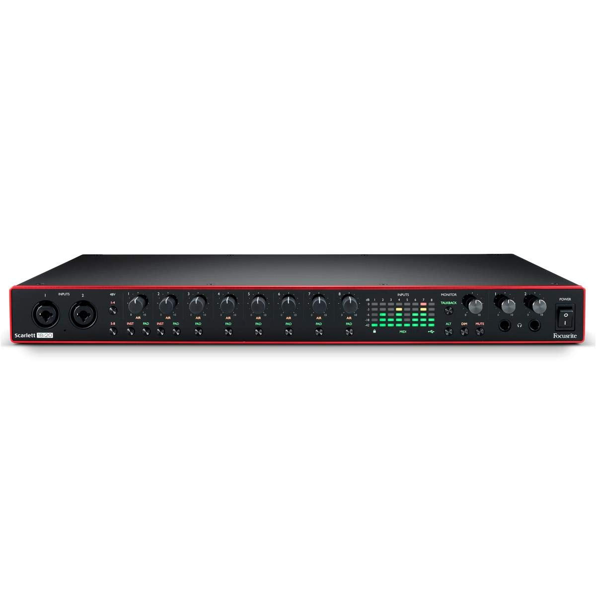 Focusrite Scarlett 18I20 3Rd Gen Usb Audio Interface For Recording, Producing And Engineering   High Fidelity, Studio Quality Re