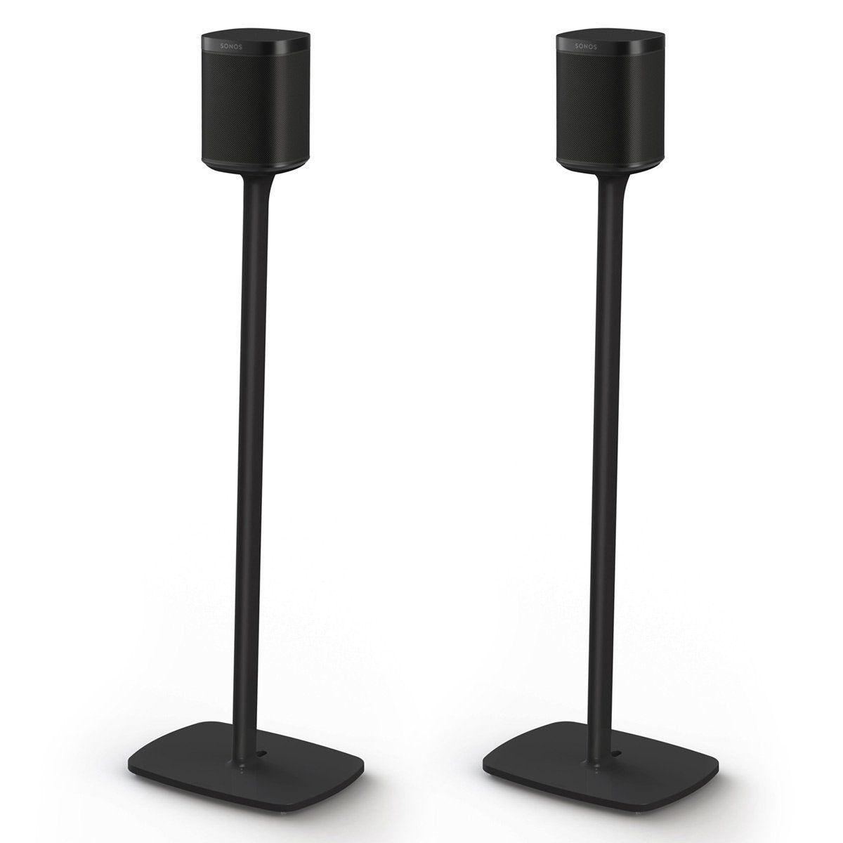 Flexson Floor Stands For Sonos One   Pair (Black)