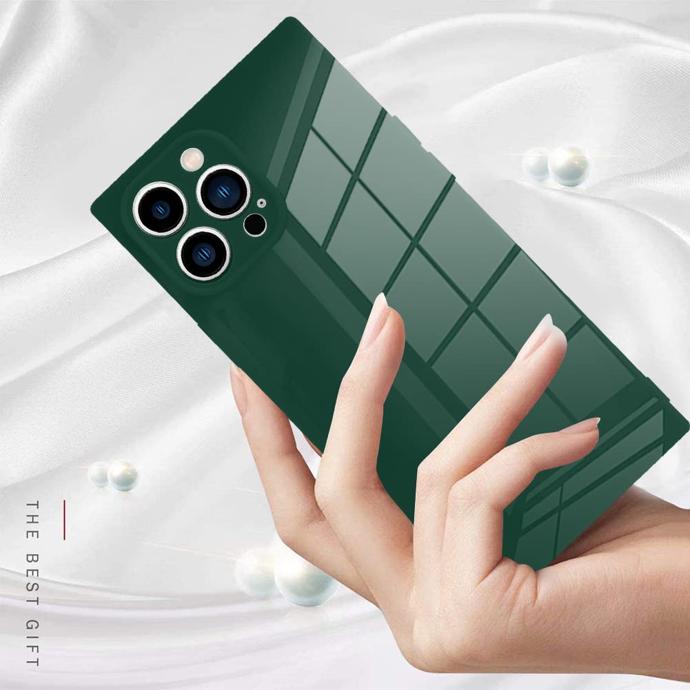 Lsl For Iphone 14 Pro Case Square Green Soft Tpu Bumper Anti Drop Anti Scratch Shock Absorption Protective Wireless Slim Cover C