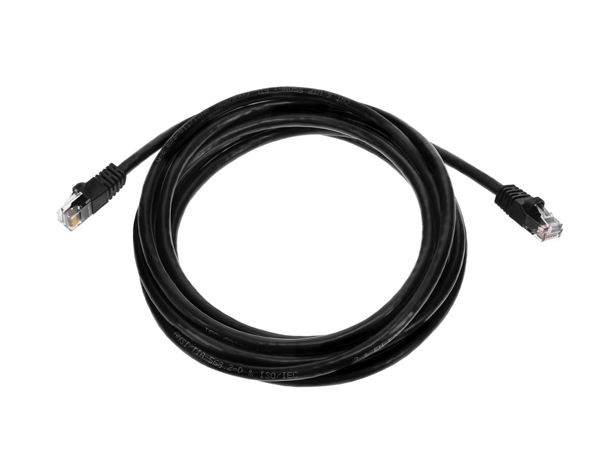 Monoprice Cat6 Ethernet Patch Cable   Snagless Rj45, Fullboot, 24Awg Stranded Pure Bare Copper Wire, 550Mhz, Utp, 10 Feet, Black