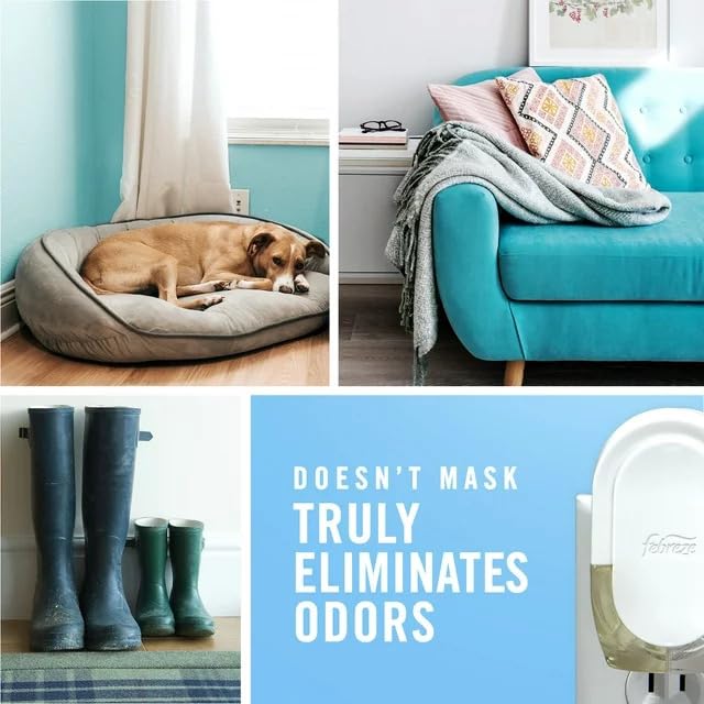 Febreze Plug Air Freshener Refills, Limited Edition Fresh Harvest Pumpkin Scent, (2 Count, 1.75 Oz)