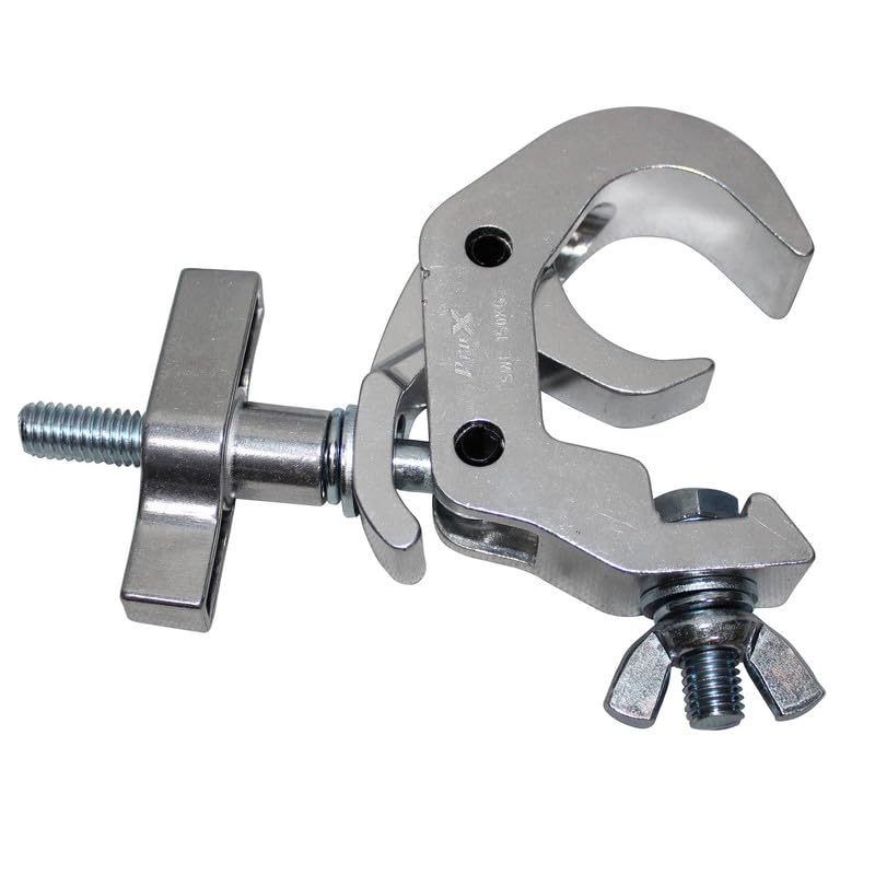 ProX T-C12 Aluminum Self-Locking M10 Clamp with Big Wing Knob for 2' Truss Tube Capacity 330 lbs.