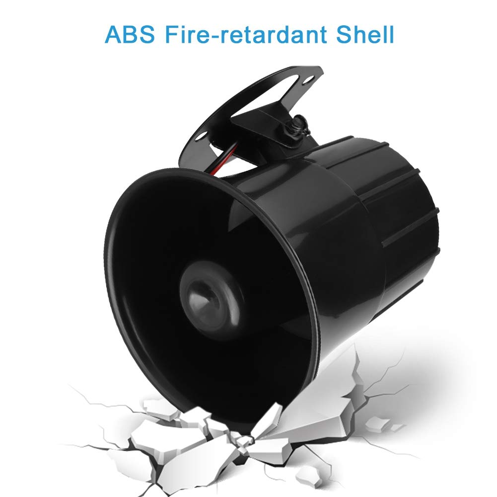 110Db High Decibel Alarm Horn Home Security System Warning Alarm Siren Outdoor Emergency Warning Horn Dc 12V Wired Siren