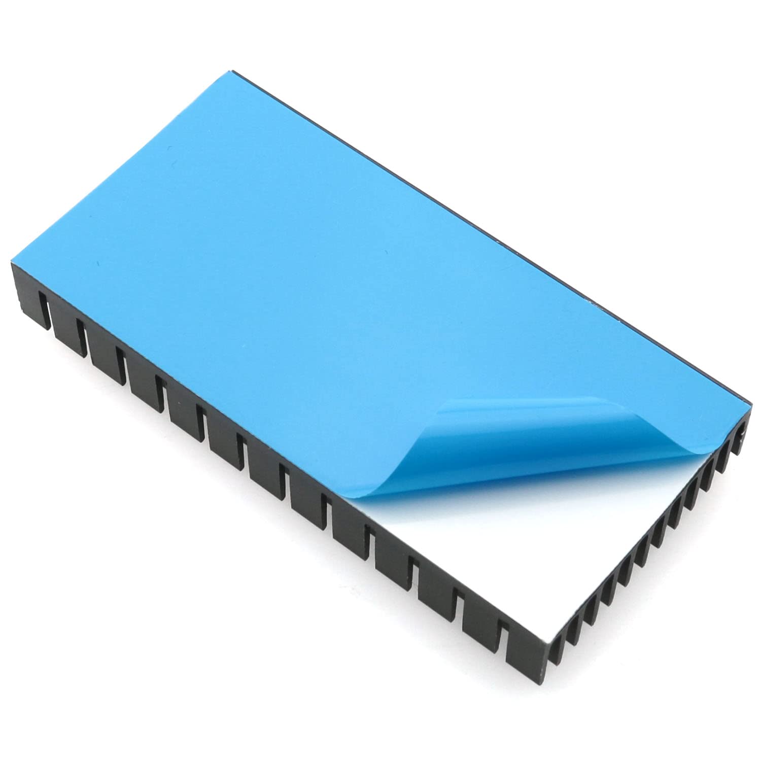 Jjhxsm 4Pcs Large Heat Sink Aluminum Black Heatsinks Fins For Cooler Pcb Board Led Motherboard, 80 X 40 X 11Mm/3.15 X 1.58 X 0.4