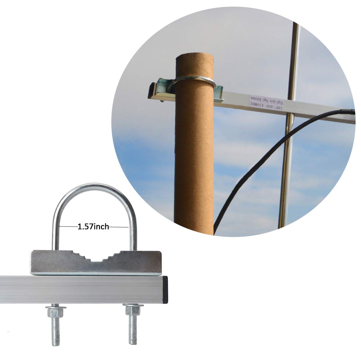 Hys Yagi Antenna High Gain 9Dbi Uhf 70Cm Base Antenna Uhf 400 470 Mhz 5 Elements Antenna For Motorola Repeater Kenwood Baofeng 2