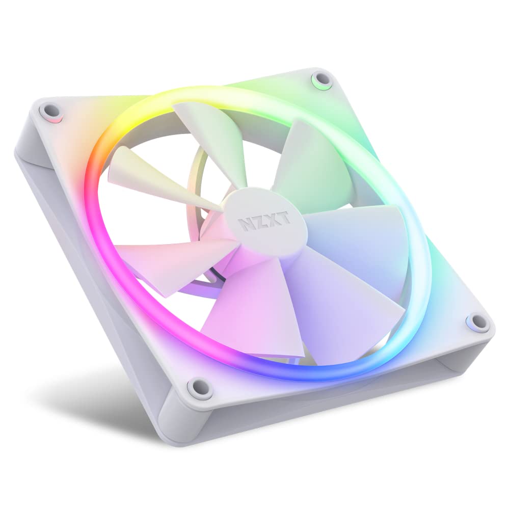 Nzxt F140 Rgb Fans   Rf R14Sf W1   Advanced Rgb Lighting Adjustment   Whisper Quiet Cooling   Single (Rgb Fan And Controller Req