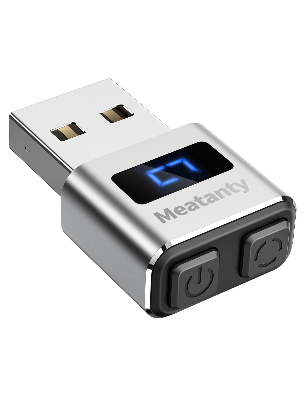 Meatanty Metal Tiny Mouse Jiggler, Usb Mouse Mover Undetectable, Automatic Shaker With Screen, 3 Modes Mouse Moving Device, Wigg