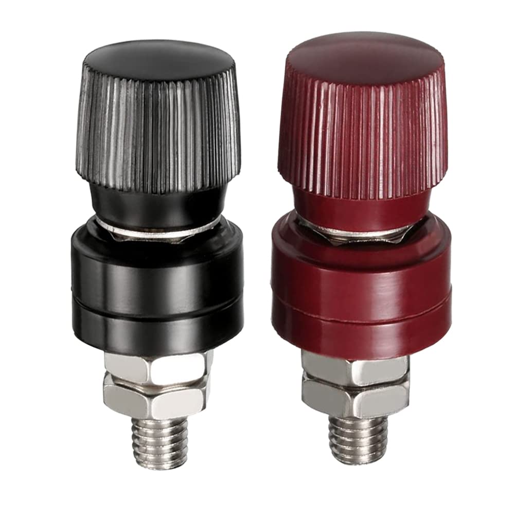 Orifort Copper Remote Battery Binding Post Junction Post Block, Battery Terminal Distribution Stud Connector Terminals (5/16'',