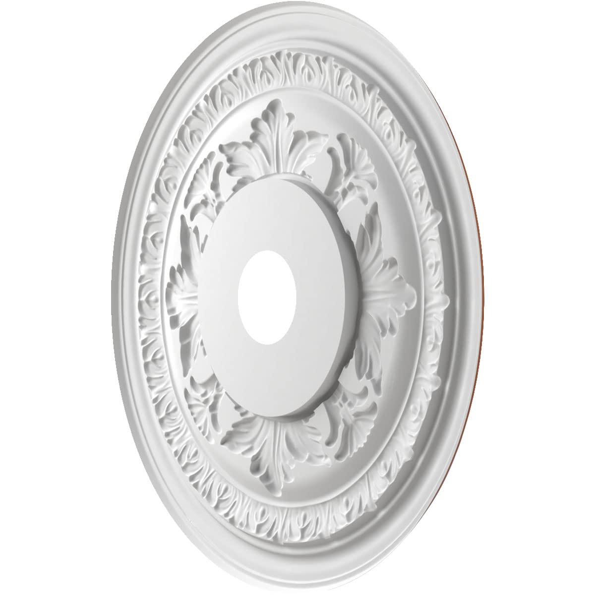 Ekena Millwork Cmp22Babco Baltimore Thermoformed Pvc Ceiling Medallion (Fits Canopies Up To 7 3/4), 22Od X 3 1/2Id X 1P, Bright