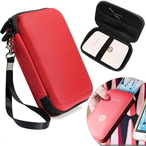 WGear Protective Case for HP Sprocket Select, Sprocket Plus Instant Photo Printer, Kodak Mini 2 / Mini Shot Portable Mobile Printer Camera Protective Pouch Box, Red
