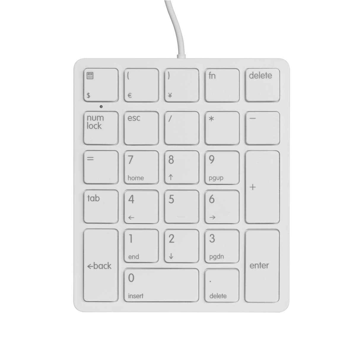 Merdia Numeric Keypad Wired Num Pad 26 Keys Portable Keypad Usb External Mini Slim Keyboard Magicforce For Financial Cashier Sec