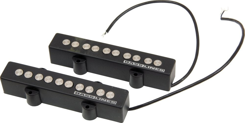 Seymour Duncan SJ5-3S Single Series JB 5 Strings Kit Quarter-Pound Jazz Bass Mic for Bass Black