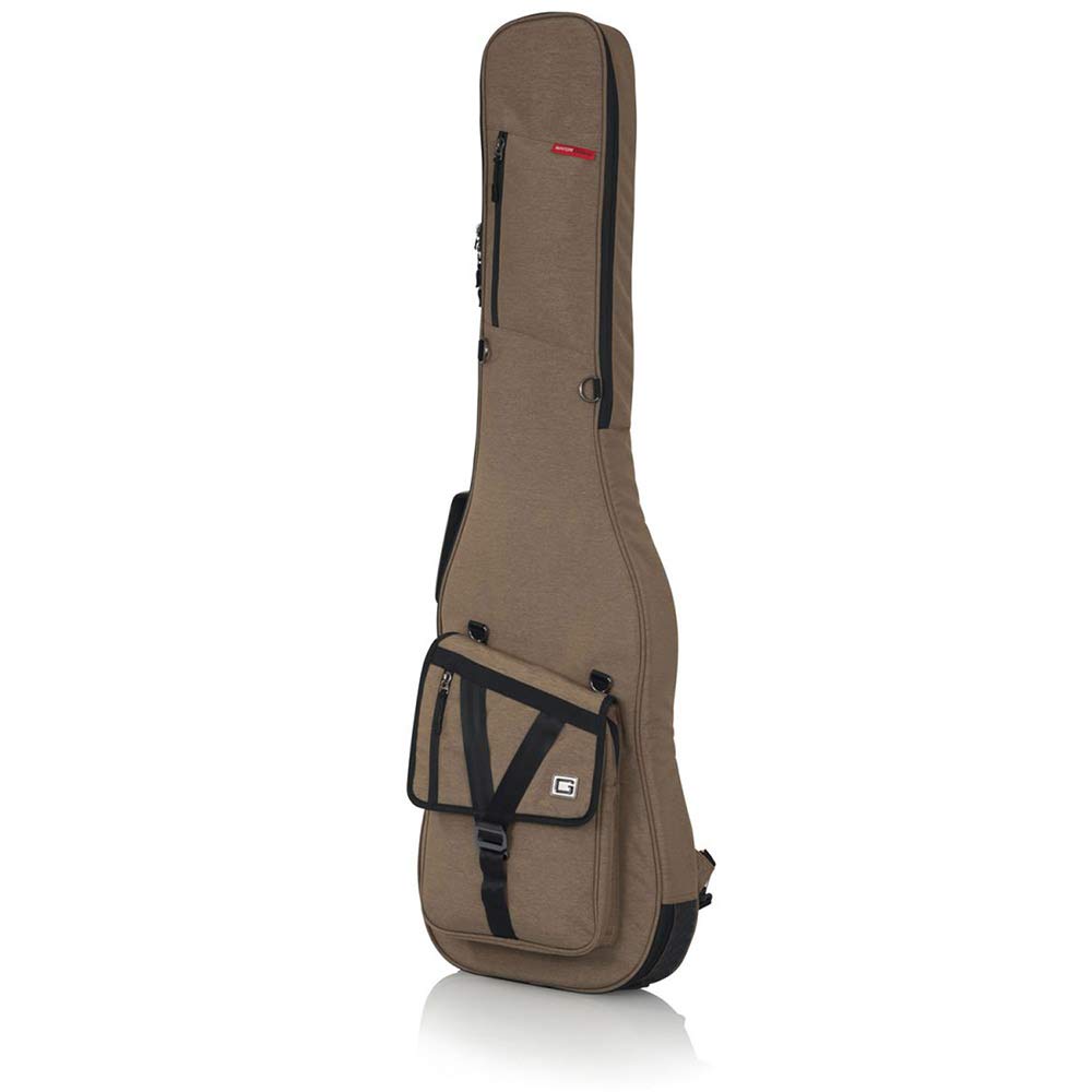 Gator Cases Transit Series Bass Guitar Gig Bag; Tan Exterior (Gt Bass Tan)
