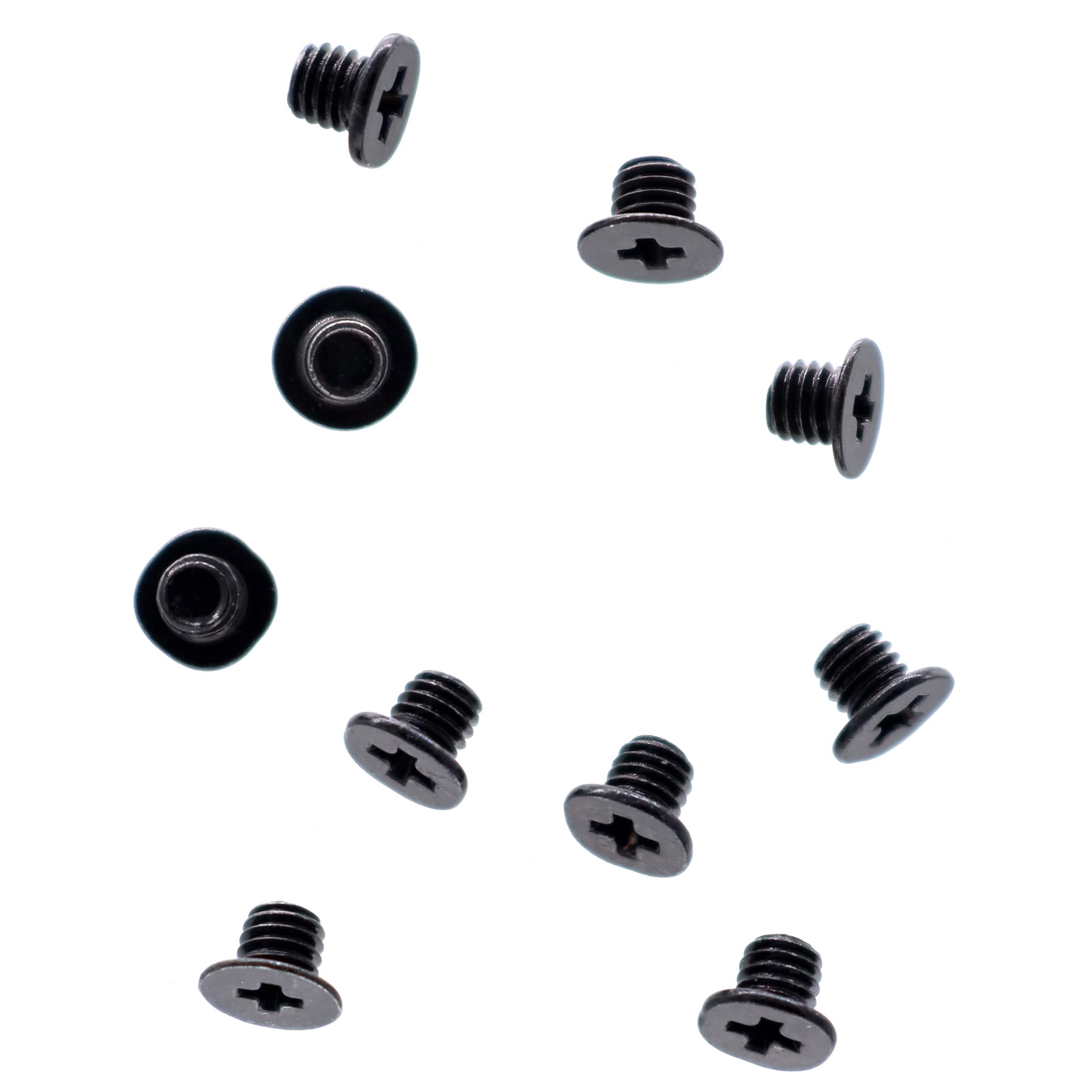Deal4Go 10 Pack M3 X 3 Mm Phillips Flat Head Screw W/Nickel Plated Replacement For Laptop Bottom Case 2.5 Inch Sata Hard Drvie S