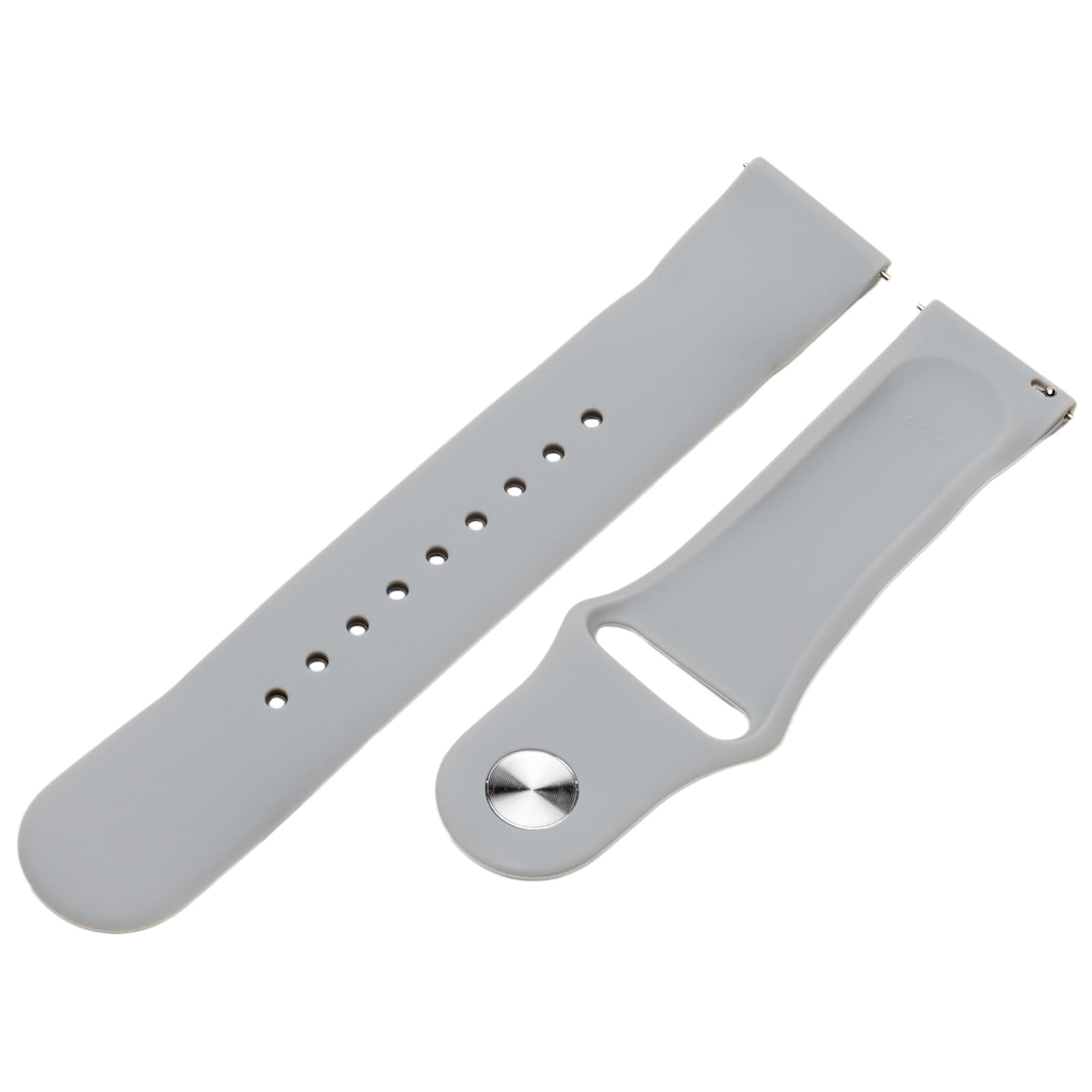 ALIAS(????) Arias SU23003GY Watch Replacement Strap, Compatible with 0.9-0.9 inches (22-24 mm), Silicone Band, Gray, gray, ?22mm