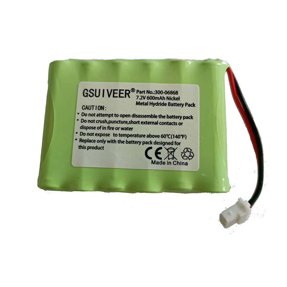 Gsuiveer 300 06868 7.2V 600Mah Battery Compatible With Honeywell 8Dllkp500 8Dltsscbase1 8Dlwltp100 Wltp100 Lkp500 Lyric Smart Pe