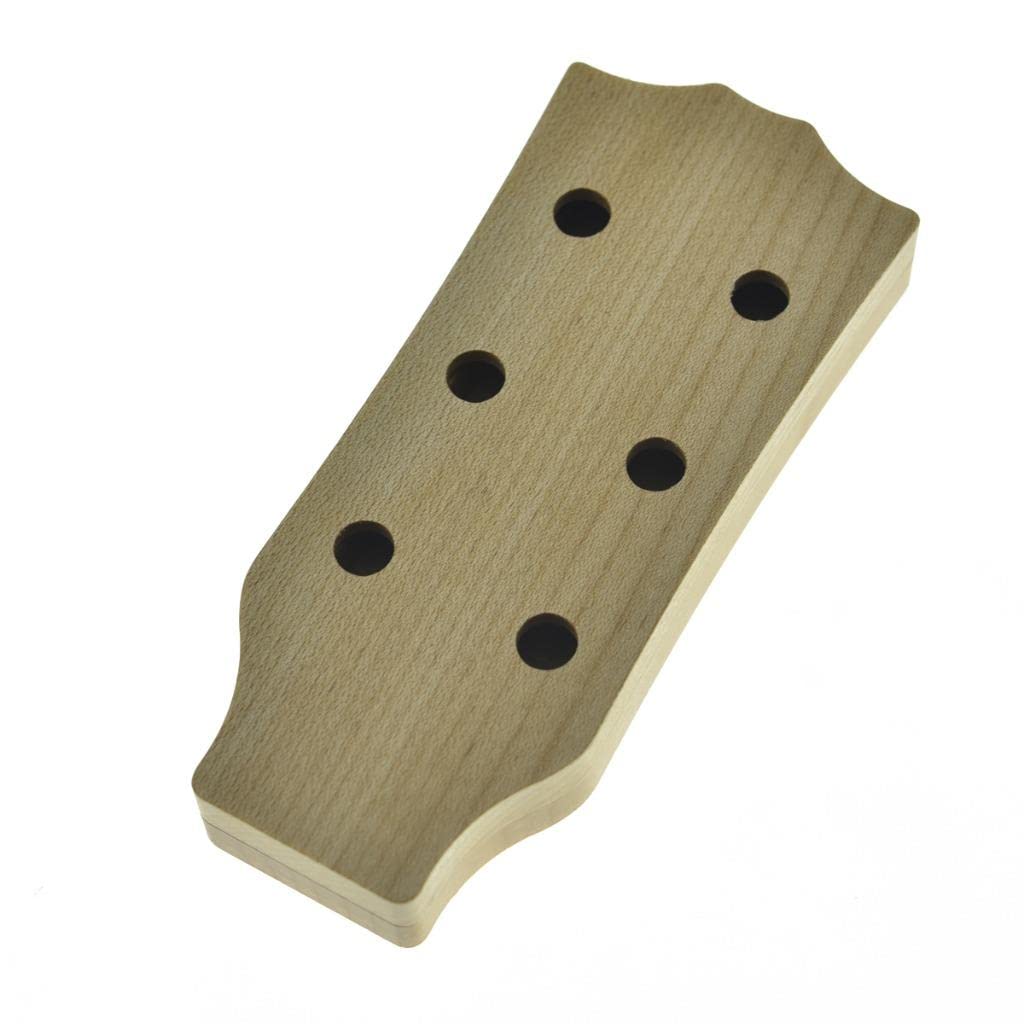 Dopro Maple Wood Guitar Pick Case Wooden Guitar Picks Box Guitar Body & Neck Style Plectrum Storage Holder Small Wood Box Lp Sty