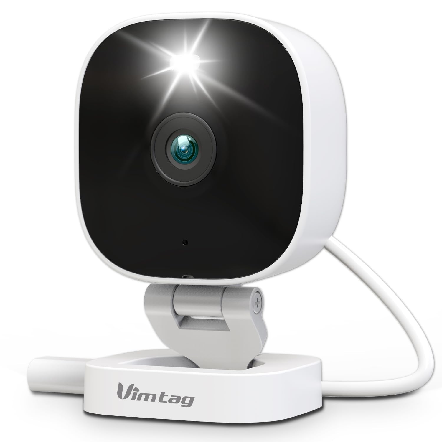 Vimtag Security Camera, 3.5K/6Mp Outdoor/Indoor Wired Plug In 2.4G Wi Fi Spotlight Camera For Home Security, 2 Way Audio/Color N