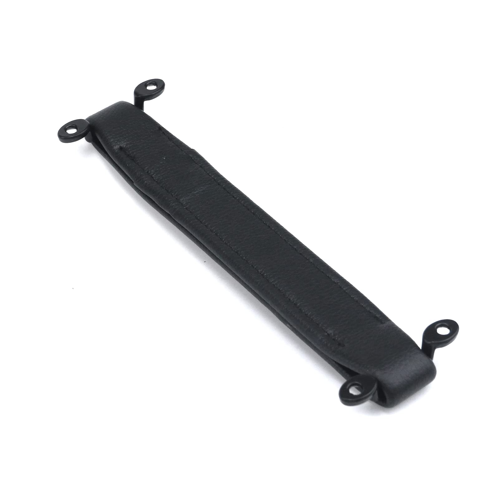 Woogim 2Pcs Black Vintage Leather Amp Amplifier Handles 8.27'' Replacement Strap Handle With Mounting Screws For Amplifiers Suit