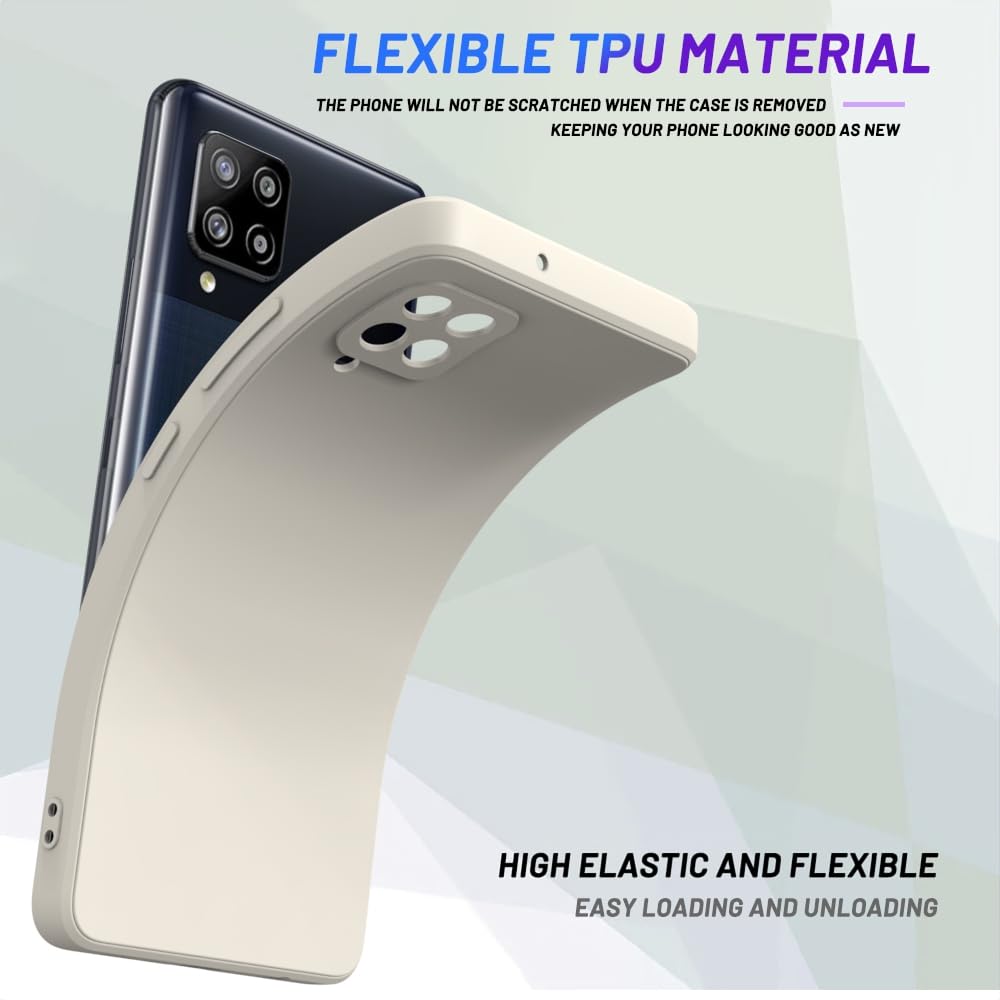 Wogroo For Samsung Galaxy A22 5G Case White, Scratch Resistant With Soft Touch, Slim Thin Phone Cover For Samsung Galaxy A22