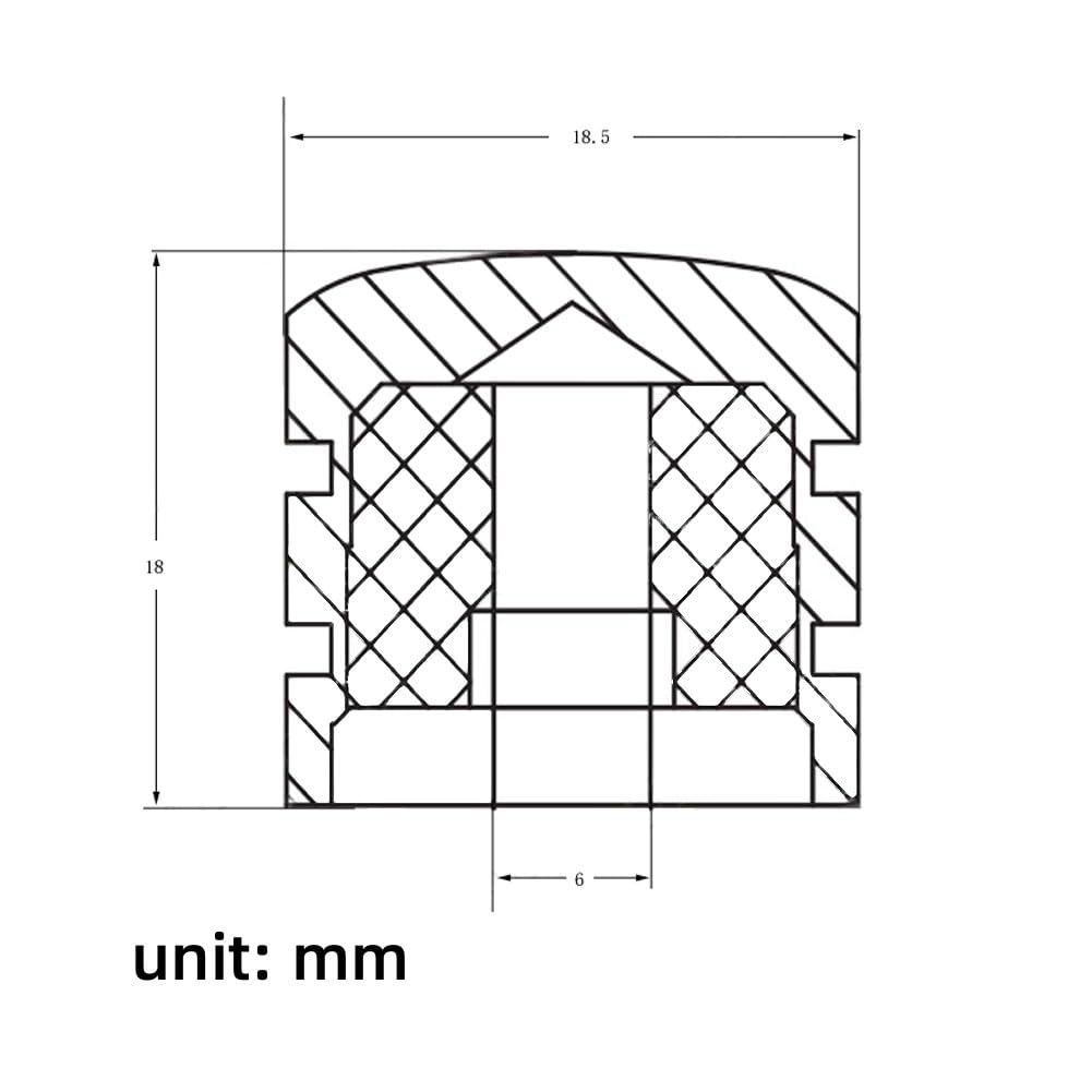 Jd Electric Guitar Bass Dome Knobs Metal Volume Tone Control Knobs Turn Buttons O Ring Pack Of 4 (Black)