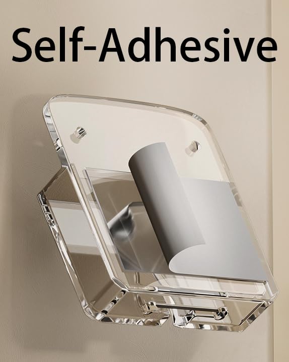 Cei&Bpy 2Pack Phone Holder Wall Mounted, Clear Phone Stand With Self Adhesive. Phone Holder For Shower/Charging.Compatible With