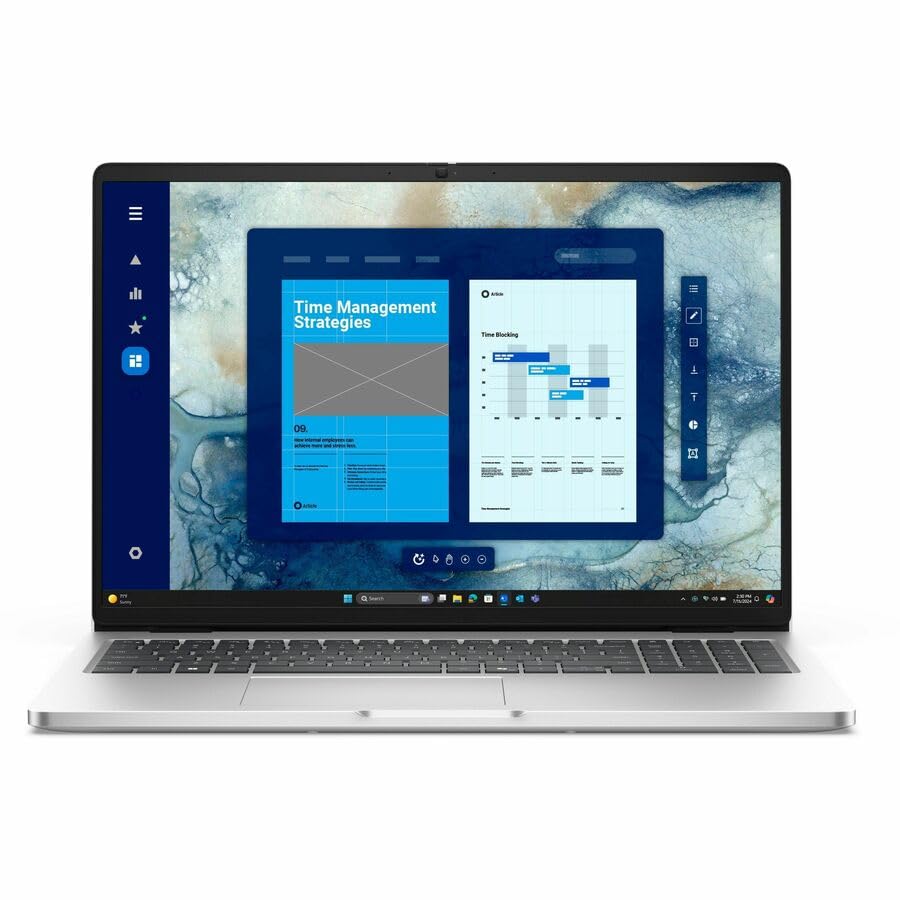 Dell Pro 16 PC16250 16 Touchscreen Notebook - Full HD Plus - Intel Core 7 150U - 16 GB - 512 GB SSD - English (US) Keyboard - Ma