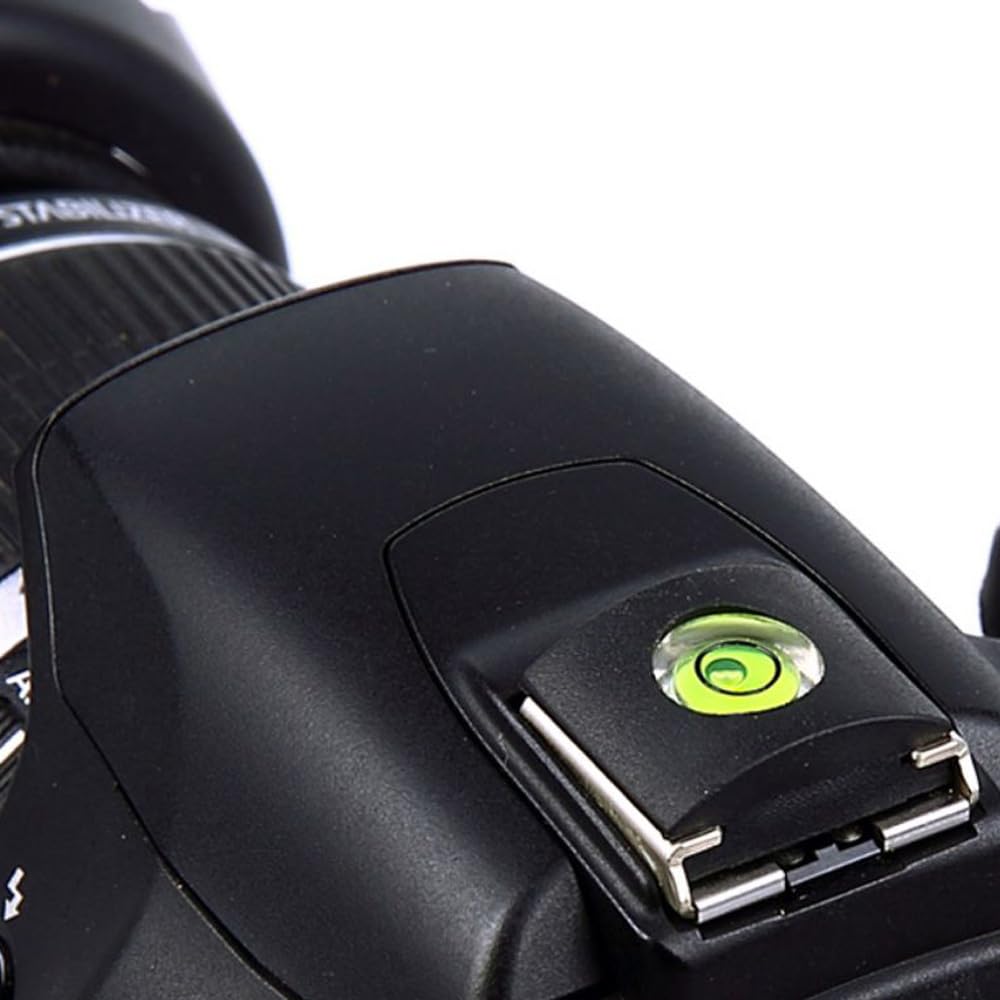Zostland Practical Slr Camera Hot Shoe Boot Cover Cap, Bubble Level Shoe Protector,Compatible With Sony Fuji Canon Nikon Pentax