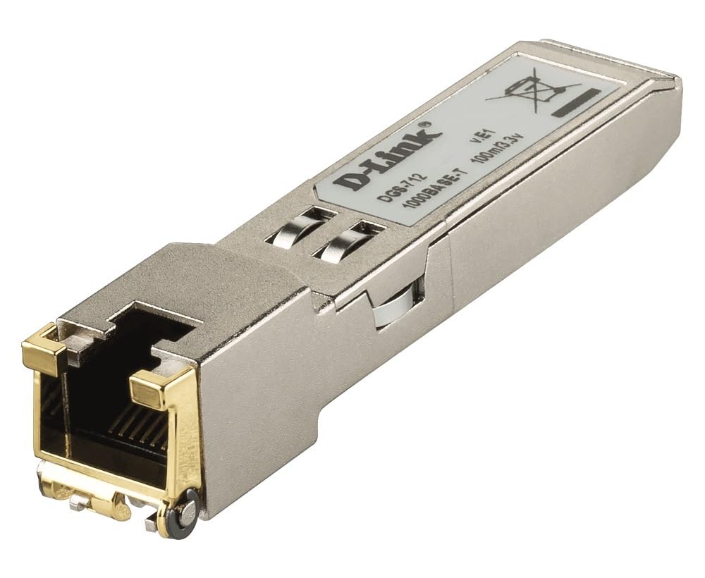 D-Link 1-Port Gigabit 1000Base-T Copper SFP Transceiver - (DGS-712)