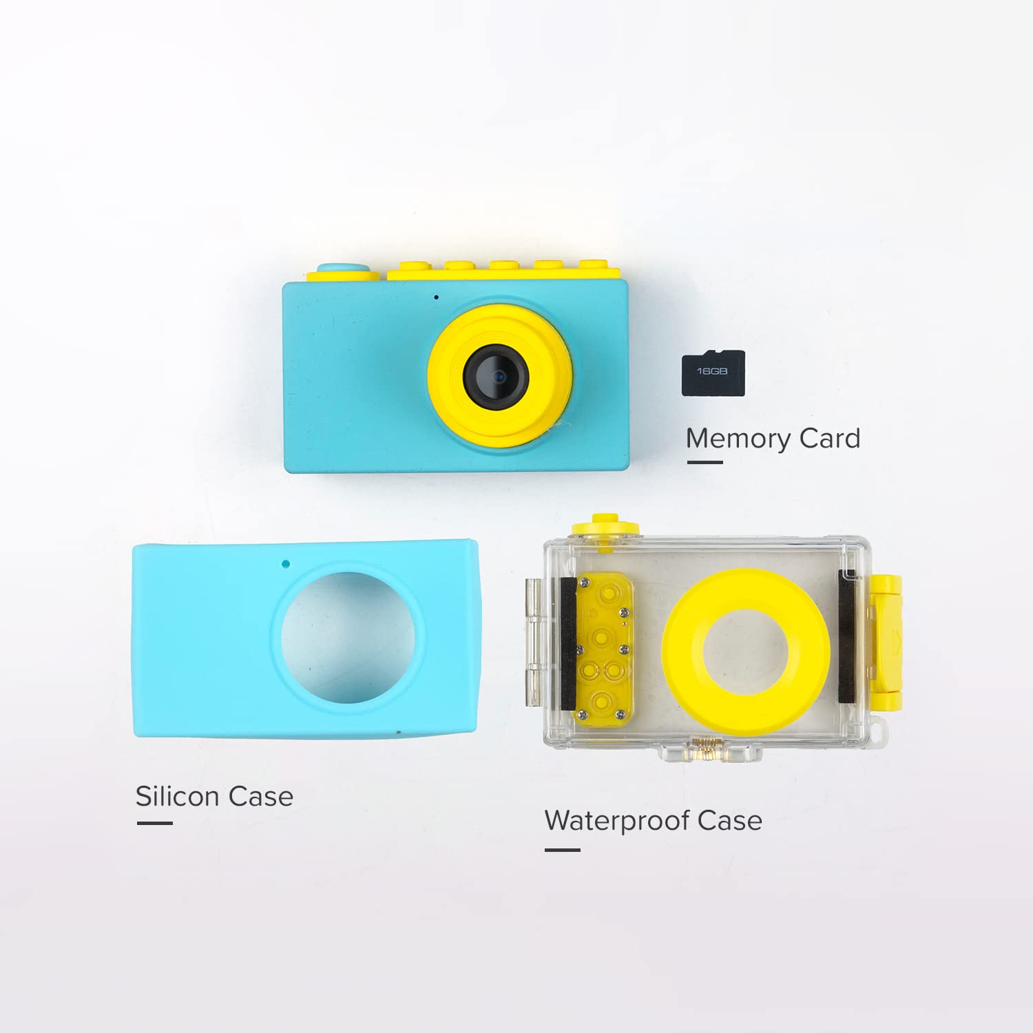 Myfirst Camera 2 8Mp Underwater Camera For Kids Waterproof Camera 1080P Hd Video With Free 16Gb Memory Card Shockproof Case Acti