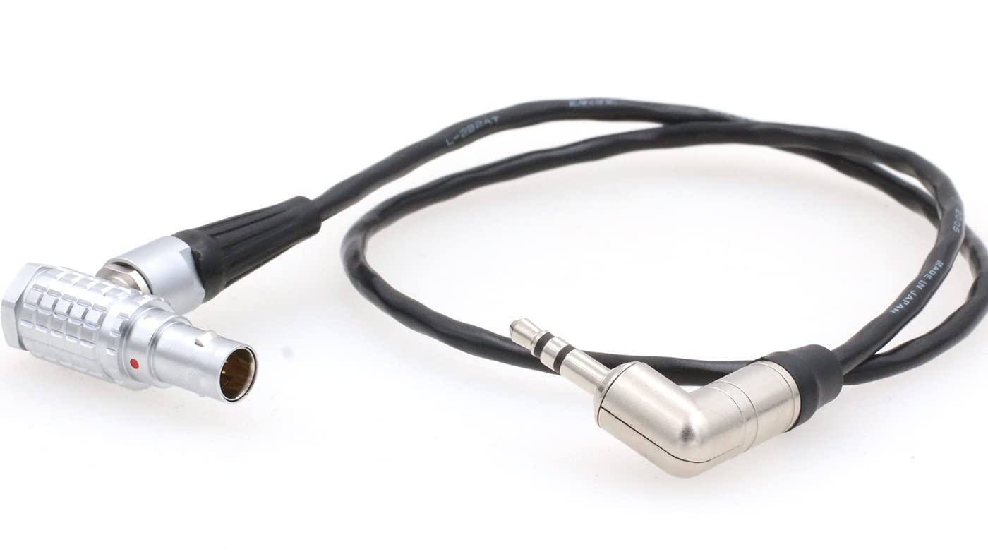 Zblzgp Tentacle Sync 3.5Mm To Right Angle Ext 9 Pin Timecode Cable For Red Komodo 6K Camera (Elbow 9 Pin)