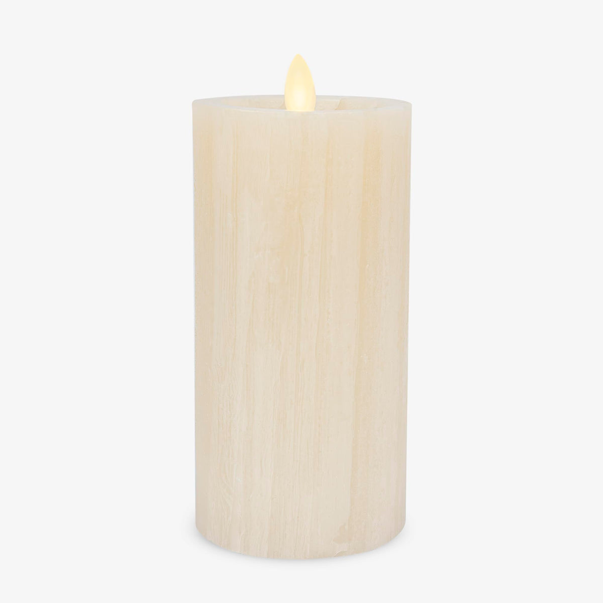 Luminara Selenite Looking Flameless Candle, White Swan 3'' X 6.5'', Battery Operated Real Wax Moving Flame Led Pillar W/Timer, H
