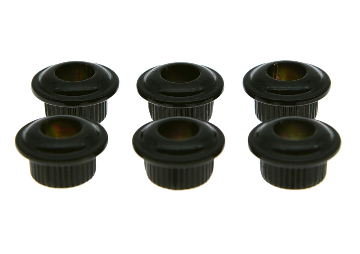 Kaish Metal Black 10Mm Vintage Guitar Tuning Keys Conversion Bushings Adapter Ferrules