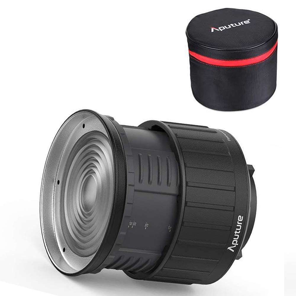 Aputure Fresnel 2X Lens Mount for Aputure 300D Mark II, 120D Mark 2, 300D, 120D and Other Bowen-S Mount Continuous Lights, Including Pergear Soft Diffuser