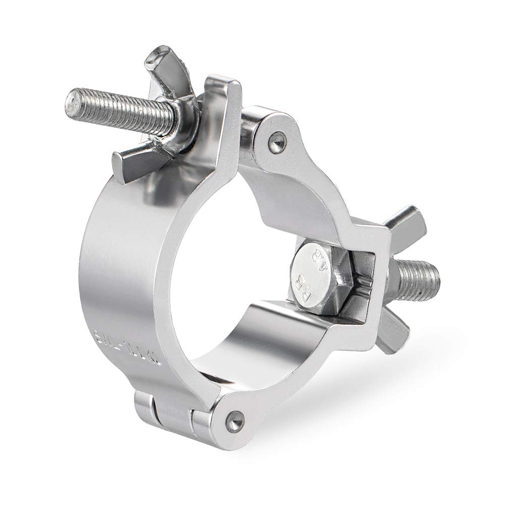 Worldlite Aluminum Light Clamps - 8Pcs Heavy Duty 220Lb Led Par Light Moving Head Beam Spot Truss O Clamp, Fit For 48-52Mm Od Tu