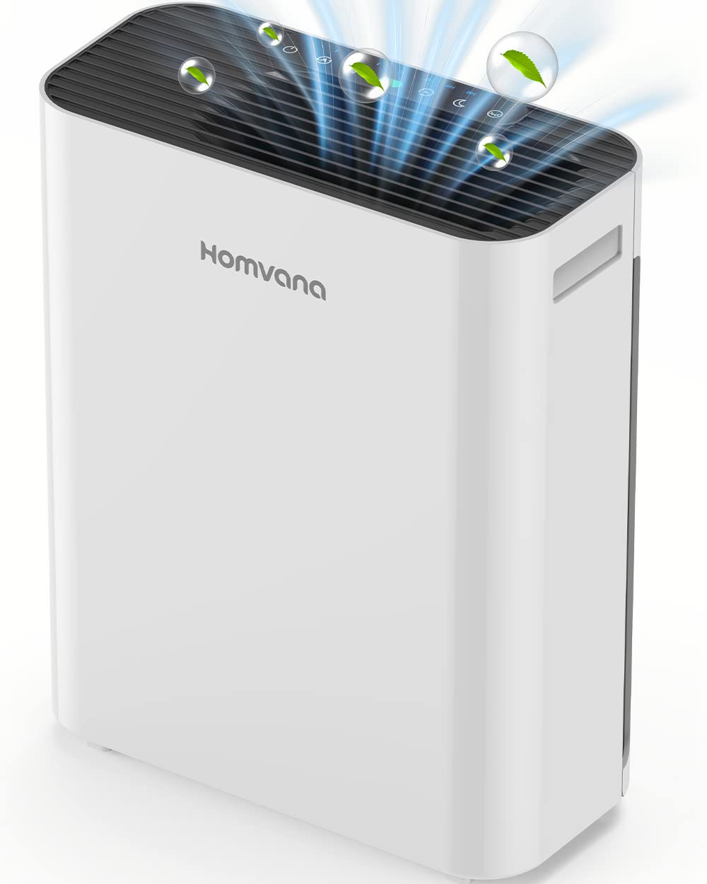 Homvana Air Purifier For Home Larger Room Bedroom, H13 True Hepa Air Filter Purifiers Cleaner, With Auto Mode, Quality Indicator