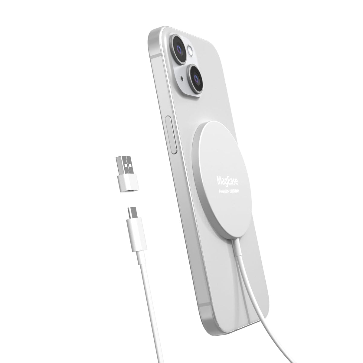 Magnetic Wireless Charger,Magease 15W Wireless Charger Magnetic Compatible With Iphone 16 15 14 13 12 Series And Airpods 3/2/Pro