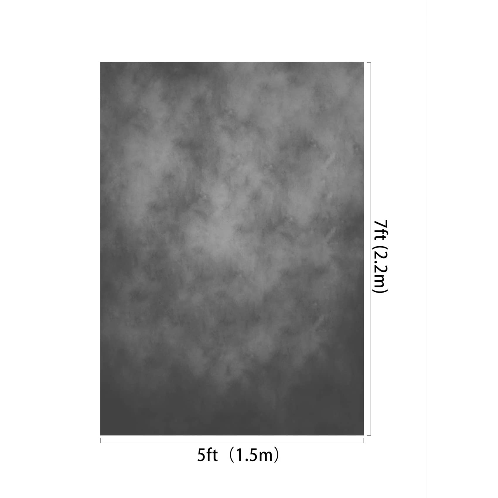 Kate 5X7Ft/1.5X2.2M Medium Grey Portrait Backdrop Headshot Background Gray Texture Fabric Photography Studio Props