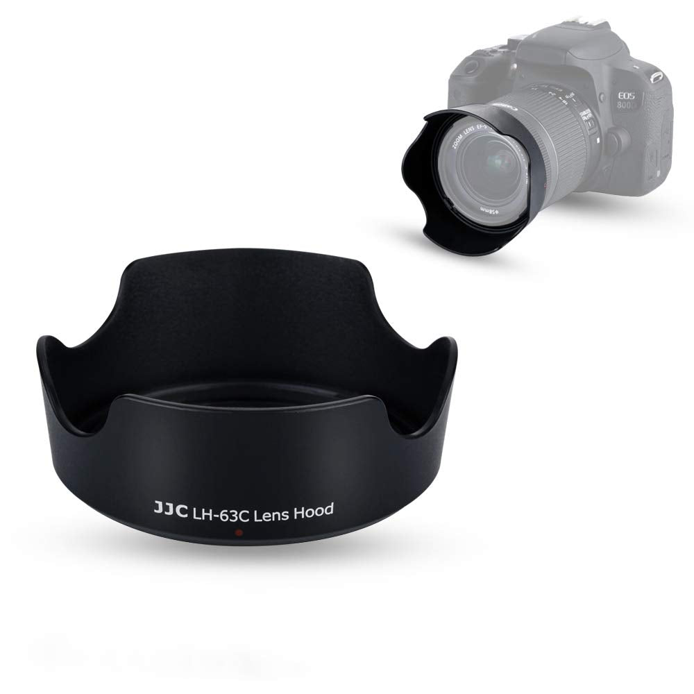 Jjc Ew 63C Reversible Lens Hood Sun Shade For Canon Eos Rebel T8I T7I T6I T5I Sl3 Sl2 90D 80D 70D 77D Camera With Kit Lens Canon