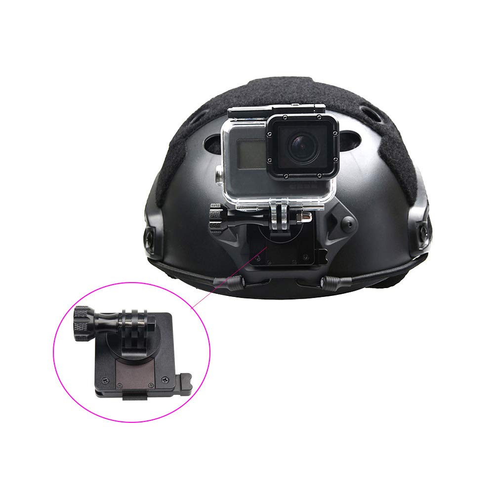 Hyfan Nvg Tactical Helmet Accessories Front Bracket Mount For Fast Mich Action Camera (Aluminum Alloy)