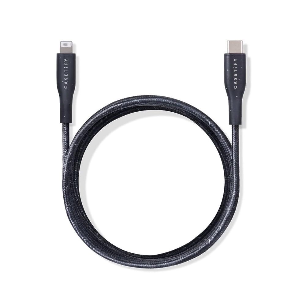 Casetify Powerthru Usb C To Lightning Cable (2M/6.6Ft)   Black