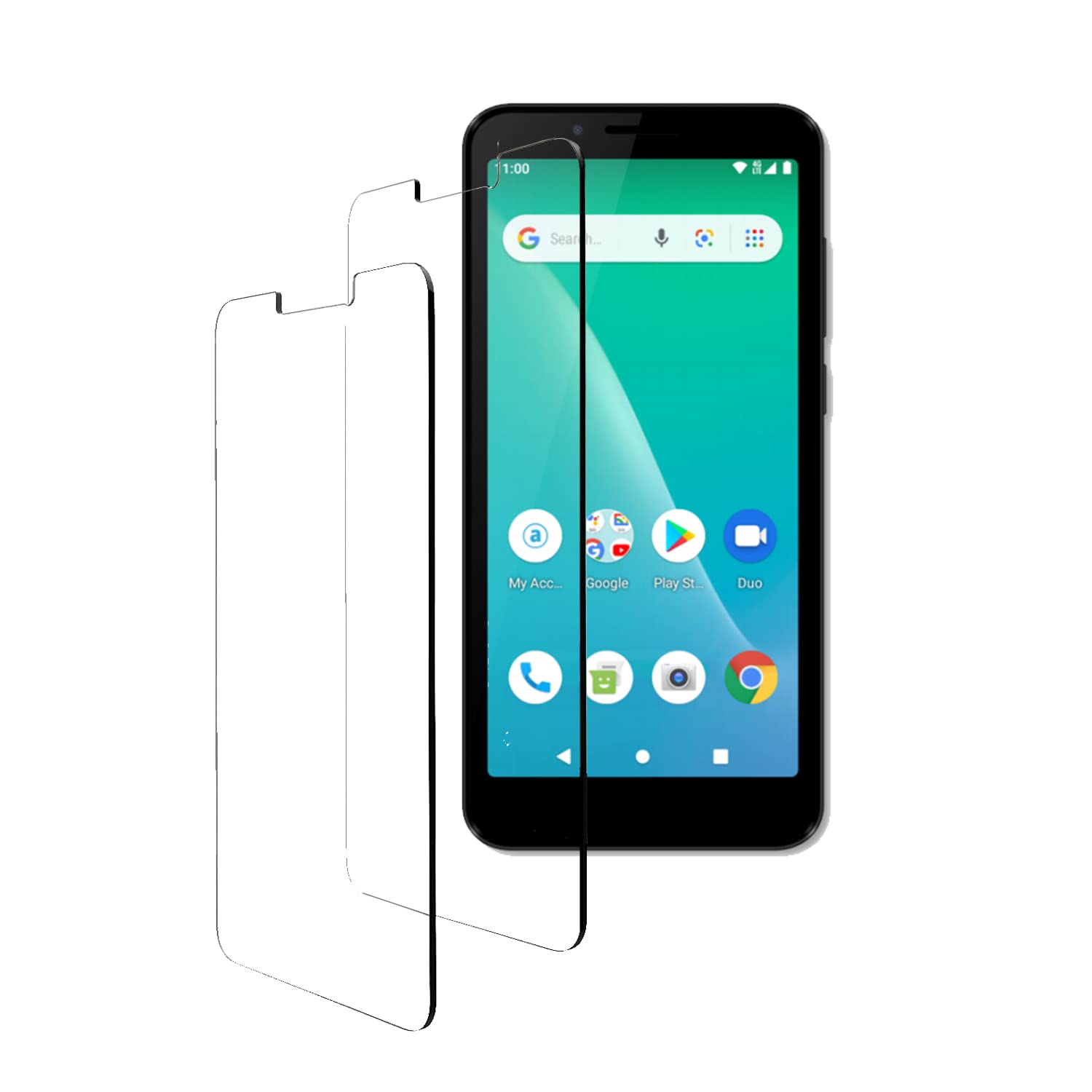 Covthch For Schok Volt Sv55 Sv55216 Screen Protector Tempered [ 2 Pack ], 9H High Definition Clear Hd Glass Film [Anti Fingerpri