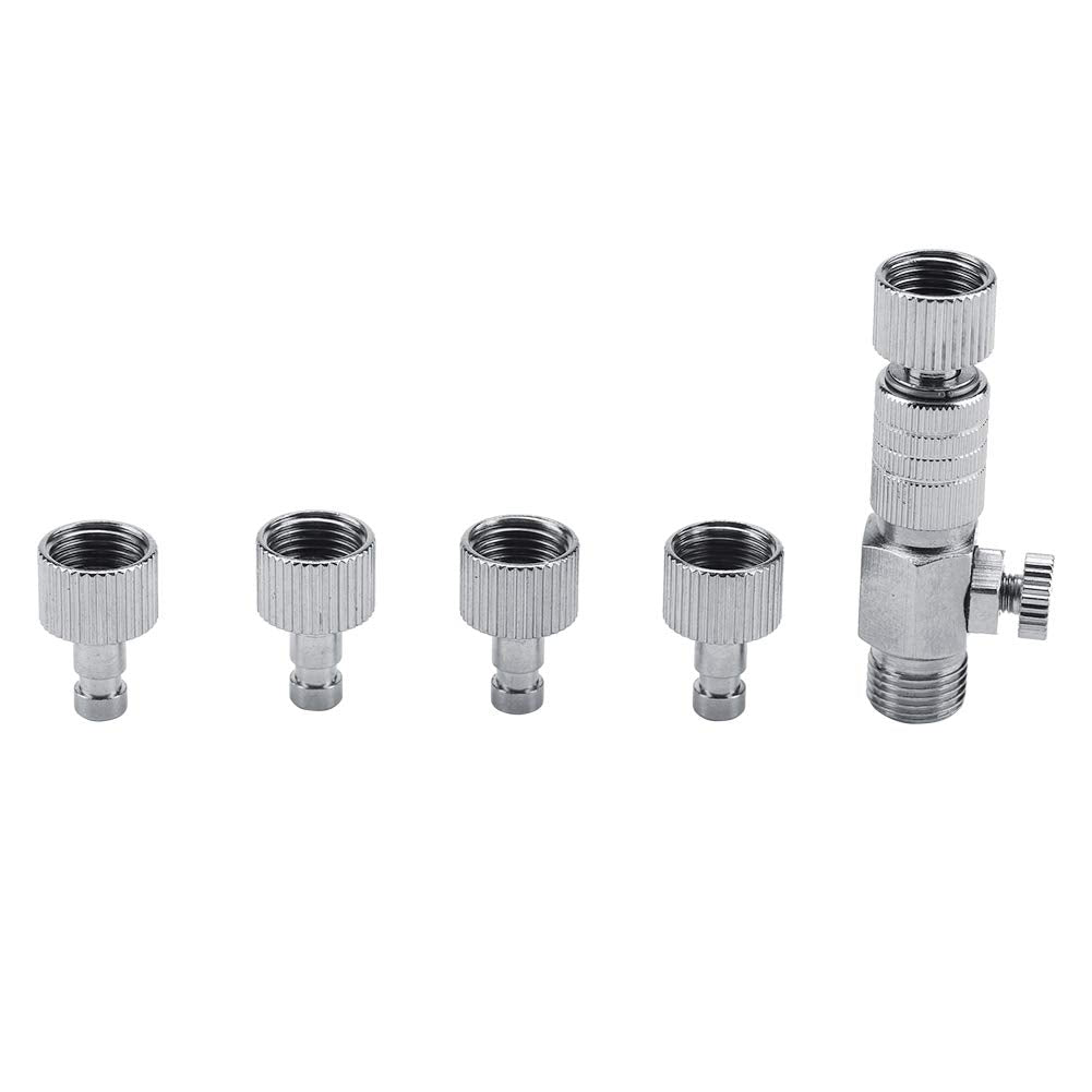 Tbest Harder Steenbeck Airbrush Quick Connect,Airbrush Quick Release Disconnect Adapter 1/8 In Bsp Male And Female Connections A