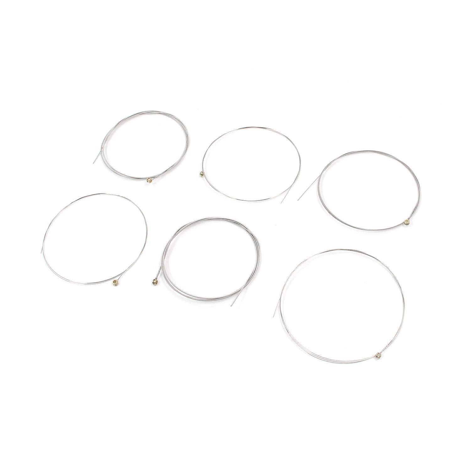 Geesatis 2 Set Of 6 Electric Guitar Strings Single Electric Guitar Strings Replacement Steel String, E 1St, B 2Nd, G 3Rd, D 4Th,