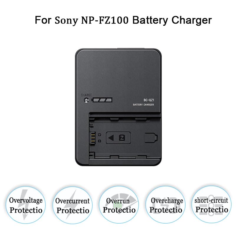 Camulti Bc Qz1 Np Fz100 Z Series Battery Charger Compatible With Sony A6600 A9 A9R A9S A9Ii A7C A7S A7Siii A7Iii A7Riii A7Riv A7