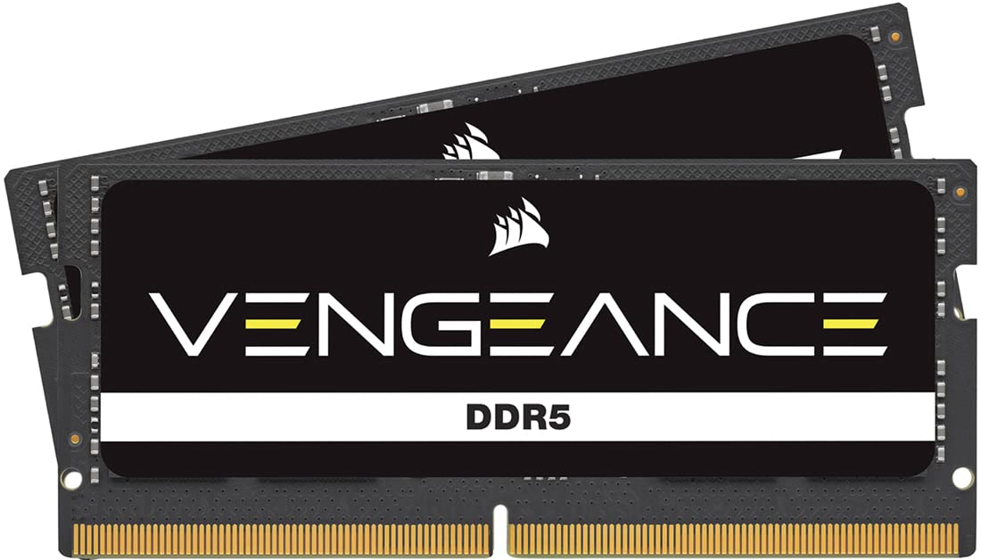 CORSAIR Vengeance SODIMM DDR5 RAM 64GB (2x32GB) 5600MHz CL48 Intel XMP iCUE Compatible Computer Memory - Black (CMSX64GX5M2A5600